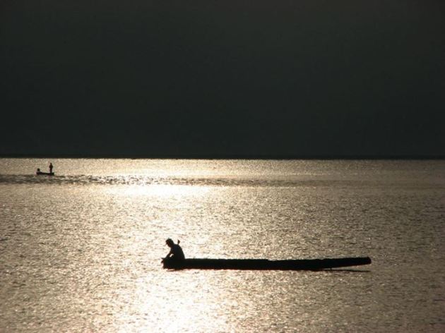 Danau Tondano menjelang senja